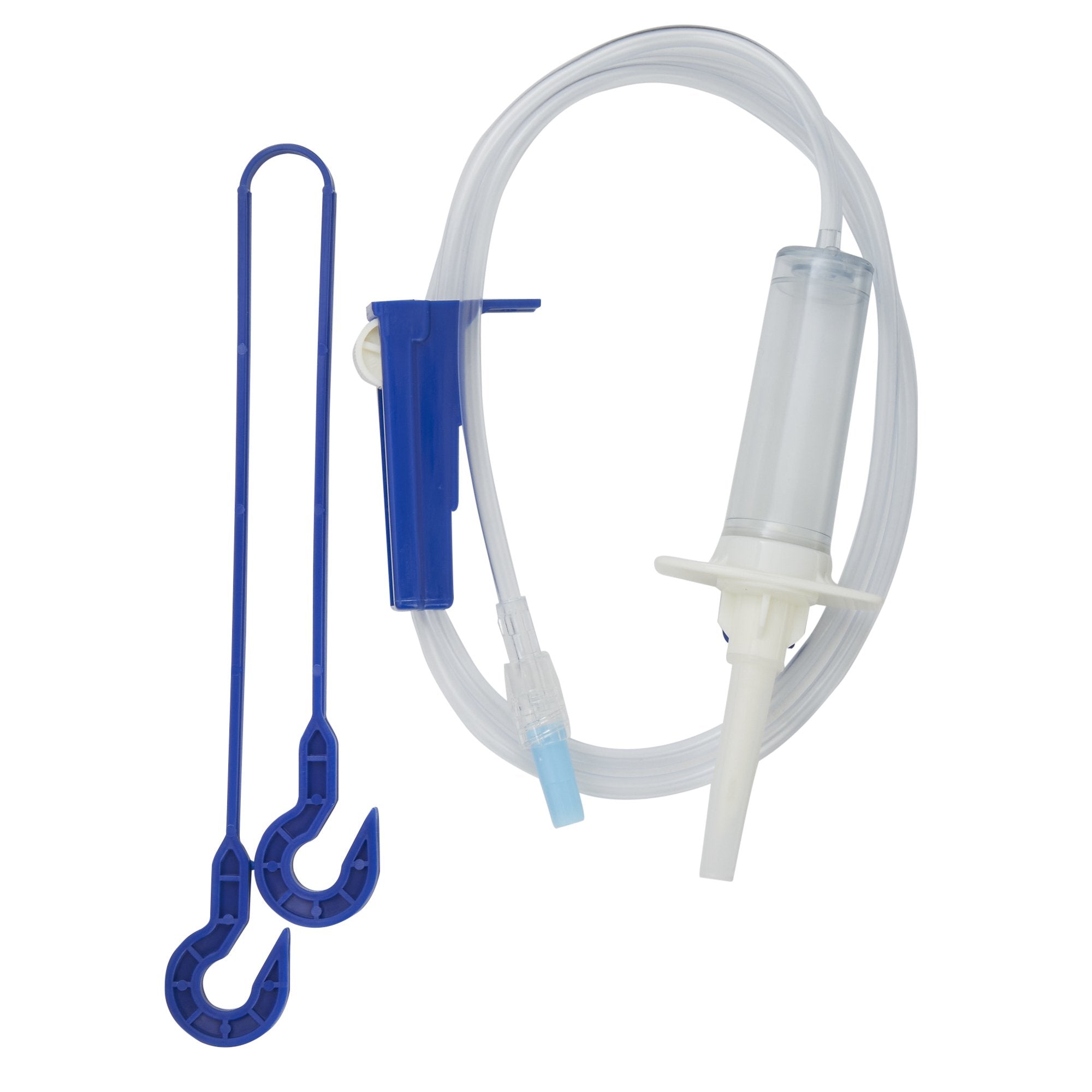 Secondary IV Administration Set MedStream Gravity Without Ports 20 Drops / mL Drip Rate Without Filter 40 Inch Tubing Solution 