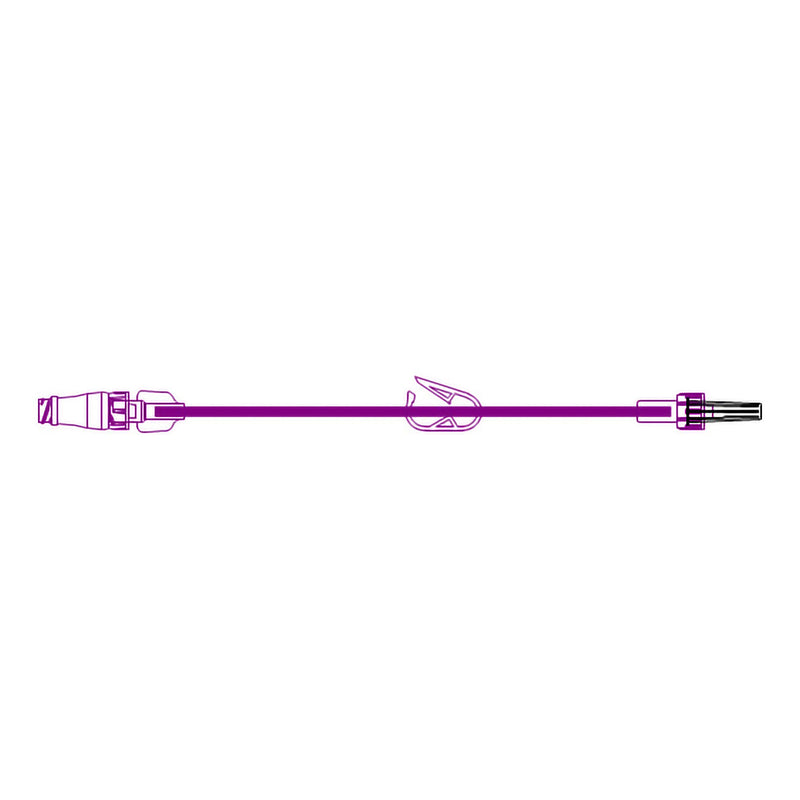IV Extension Set McKesson Needle-Free Port Small Bore 14 Inch Tubing Without Filter Sterile (Case of 50)