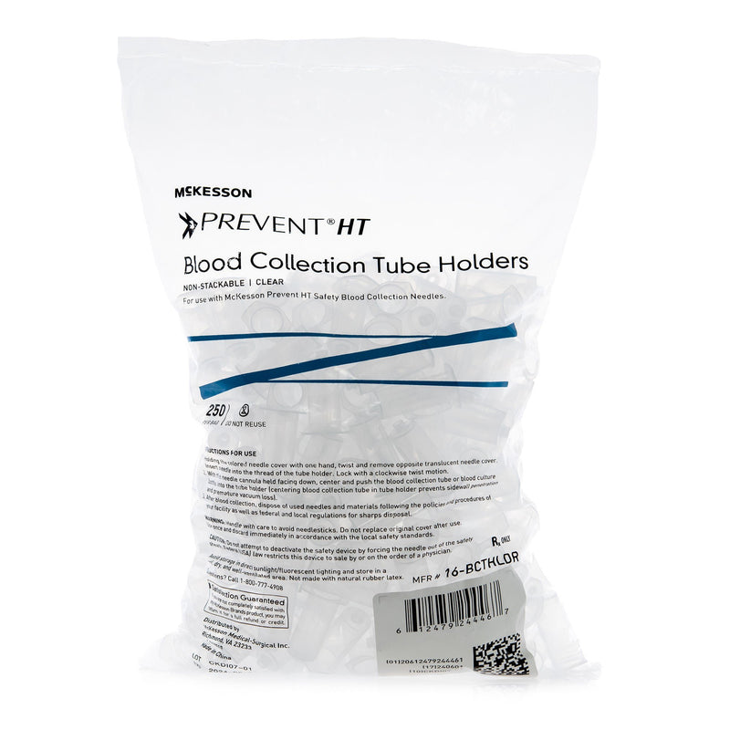 Blood Collection Tube Holder McKesson Prevent HT For 13 and 16 mm Blood Collection Tubes (Case of 1000)