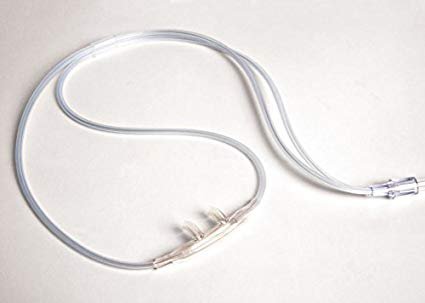 Nasal Cannula Salter-Style Pediatric Curved Prongs 7 Foot Tubing Low Flow Rate 
