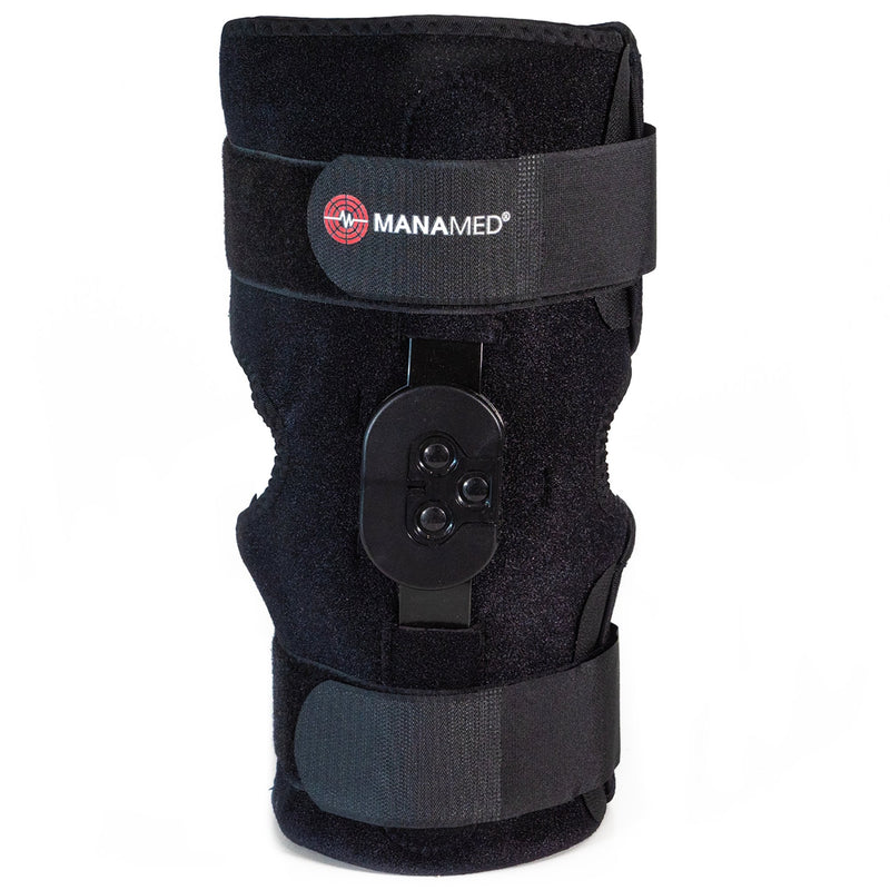 Knee Brace ManaEZ Wrap 33 One Size Fits Most D-Ring / Hook and Loop Strap Closure Right Knee 