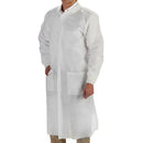 LABMATES COAT 3-POCKET XLNONWOVEN WHT 10/BG, 5 BG/CS