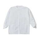 LABMATES JACKET 3-POCKET MNONWOVEN WHT 10/BG, 5 BG/CS