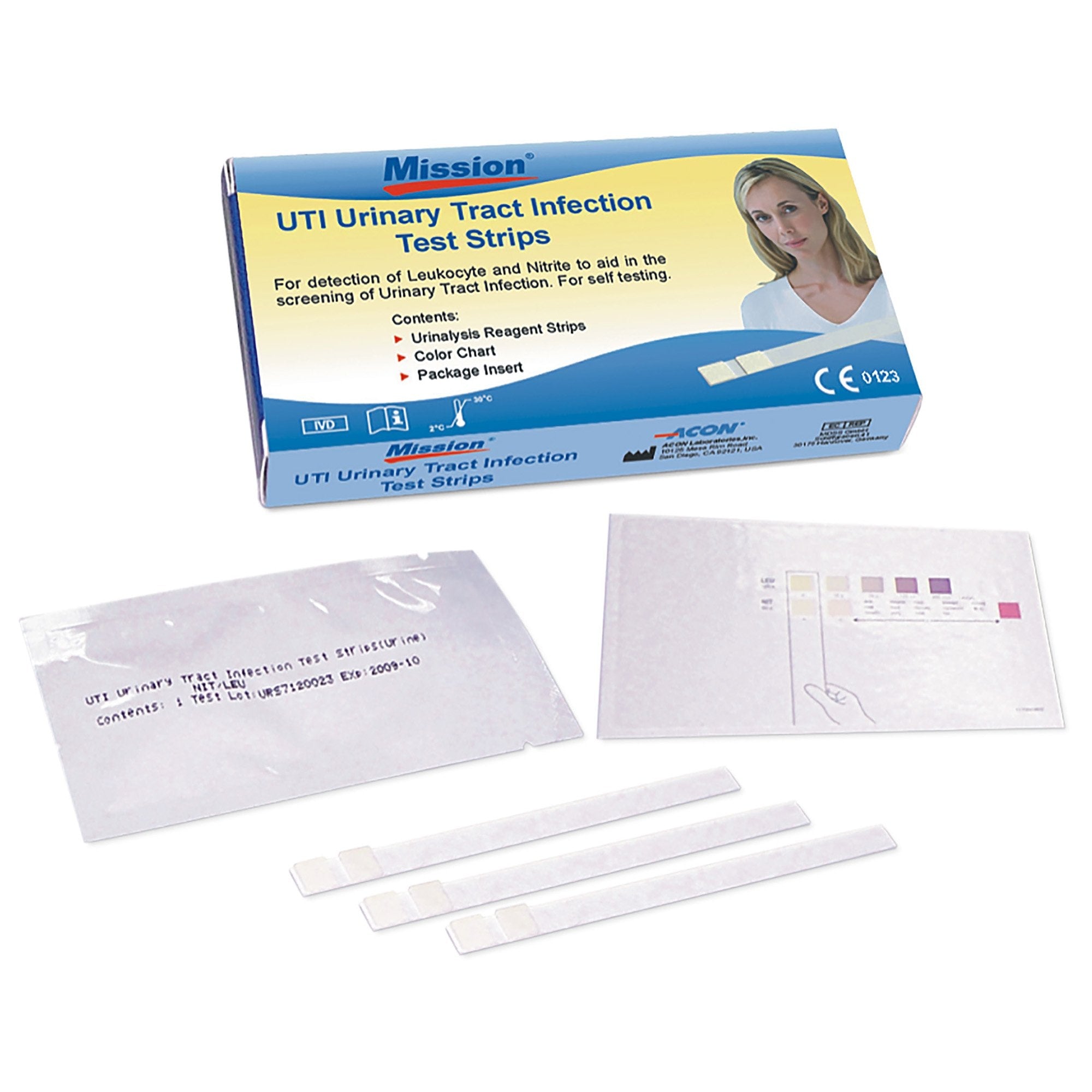 Urinalysis Test Kit Mission Urinary Tract Infection Detection 72 Tests CLIA Waived 