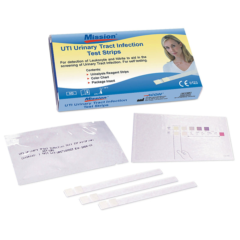 Urinalysis Test Kit Mission Urinary Tract Infection (UTI) 72 Tests CLIA Waived (Case of 12 Boxes)