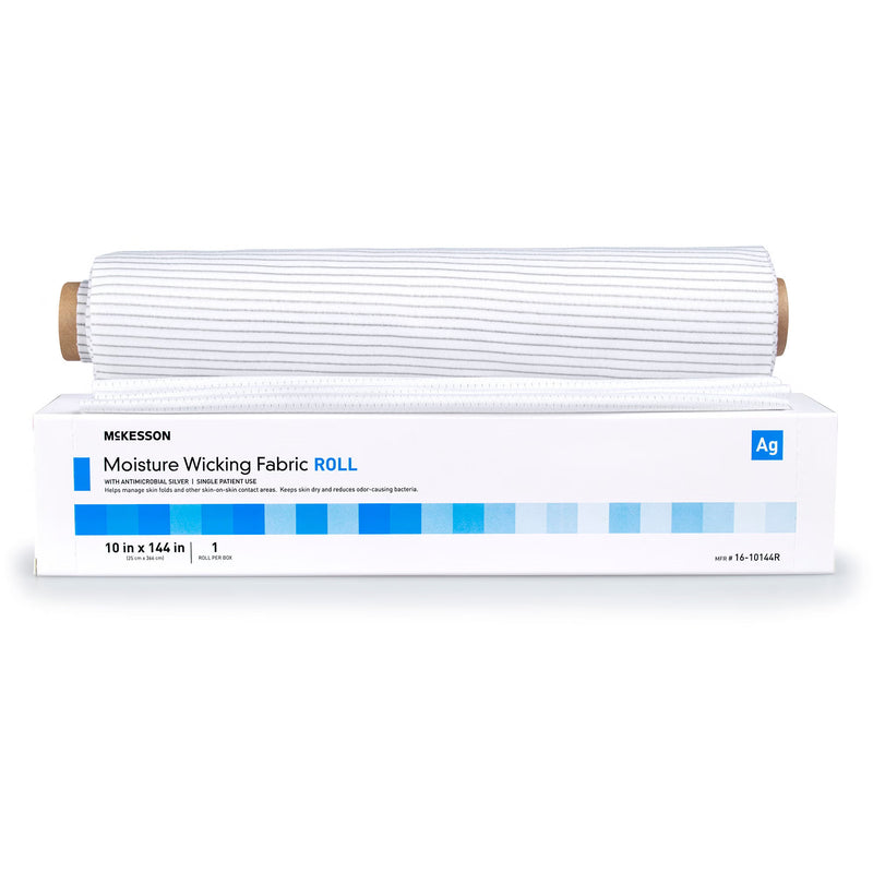 Silver Moisture Wicking Fabric McKesson 10 X 144 Inch Roll NonSterile (Case of 12)