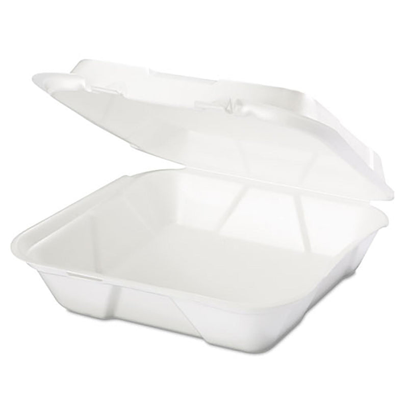 Carryout Food Container Genpak Snap-It Foam White Single Use