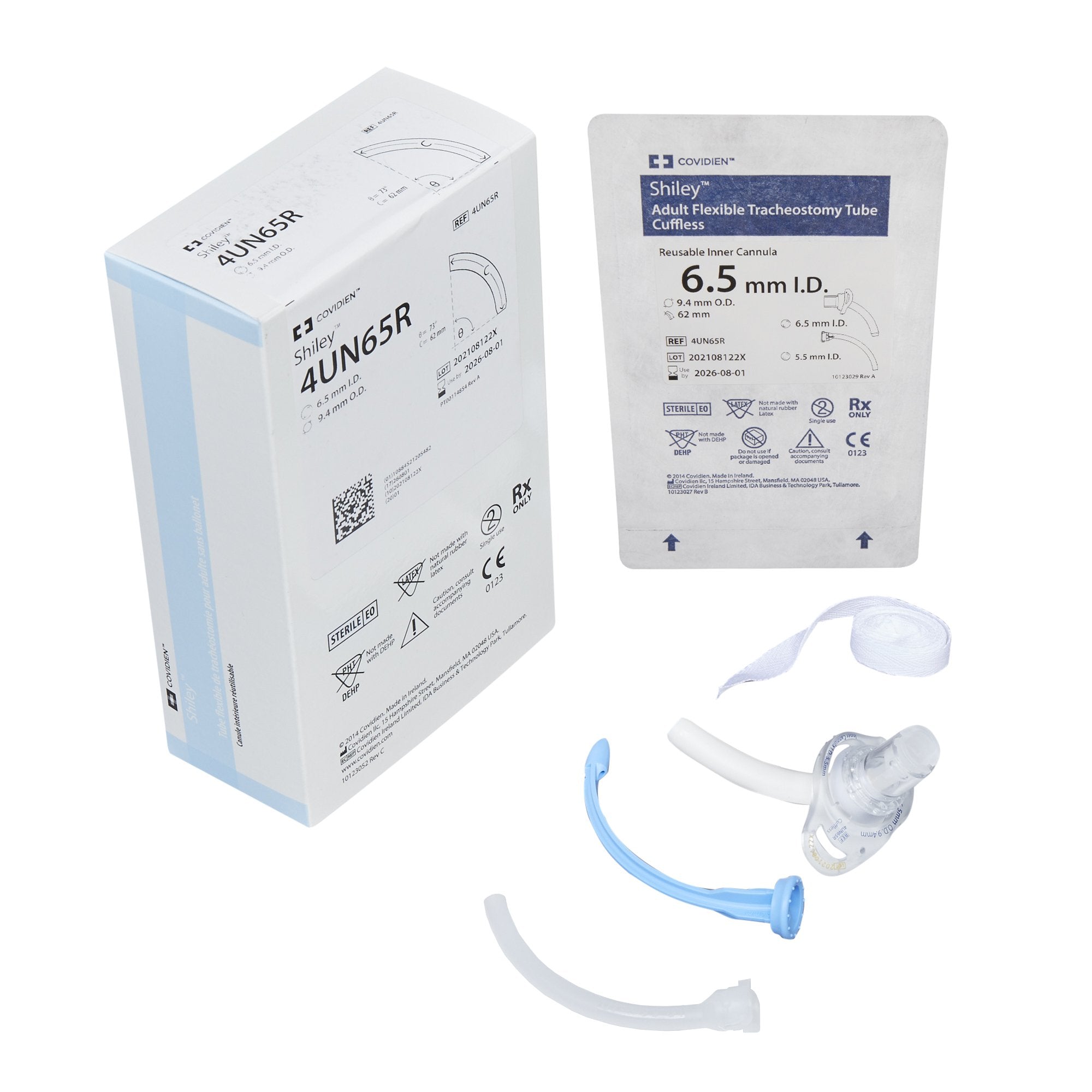 Uncuffed Tracheostomy Tube Shiley Size 4.0 Adult 