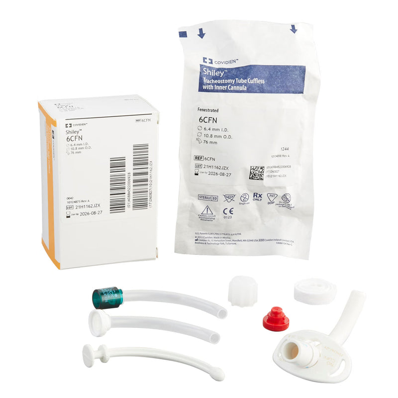 Uncuffed Tracheostomy Tube Shiley Size 6.0 Adult 