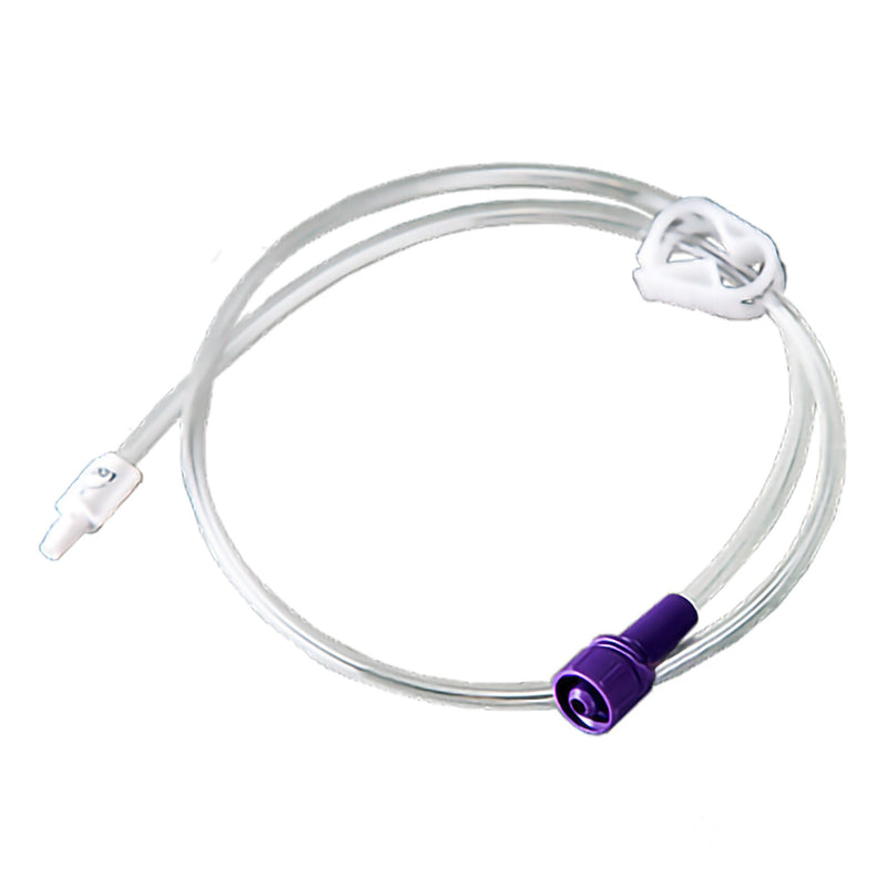 Single Port Enteral Extension Set Right Angle, 24 Inch For Feeding Tubes (Case of 10)