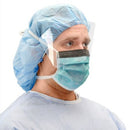 MASK SURG ADHSV ANTIFOG STRIPLVL 3 TIES BLUE 50/BX 6BX/CS