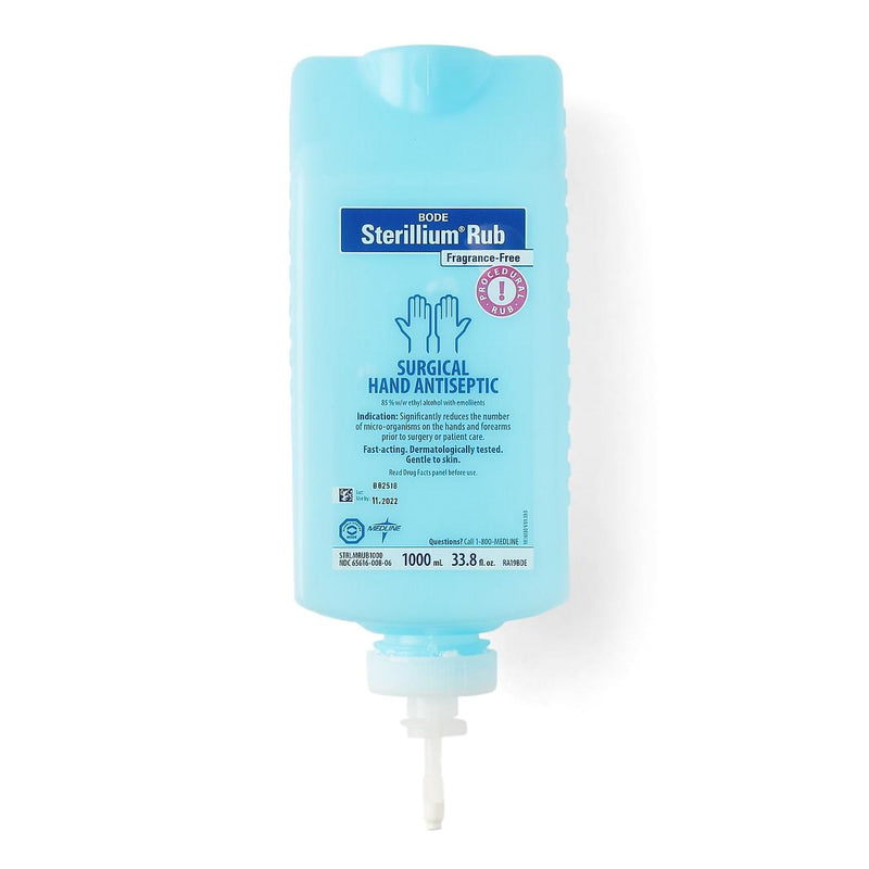 Medline Hand Sanitizer Sterillium Rub 1 Liter Ethyl Alcohol Liquid Bottle (STRLMRUB1000 / CS) 