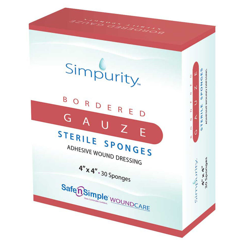 Island Dressing Simpurity Bordered Gauze 4 X 4 Inch Square Sterile (Case of 480)