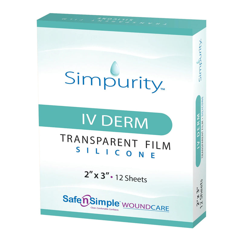 IV Dressing Simpurity IV Derm Foam / Silicone 2 X 3 Inch Sterile (Case of 192)