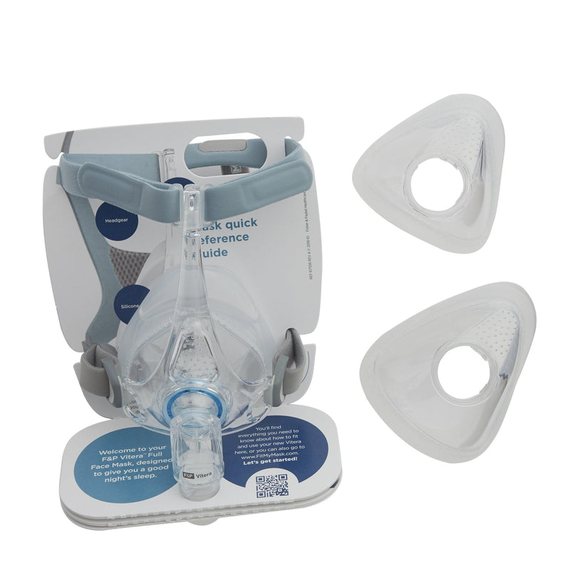 CPAP Starter Kit CPAP Starter Kit Vitera Full Face Style Small / Medium / Large Cushions Adult 