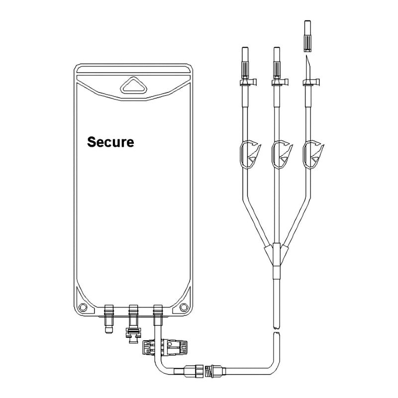 EVA Empty Bag Secure 1,000 mL Gravity