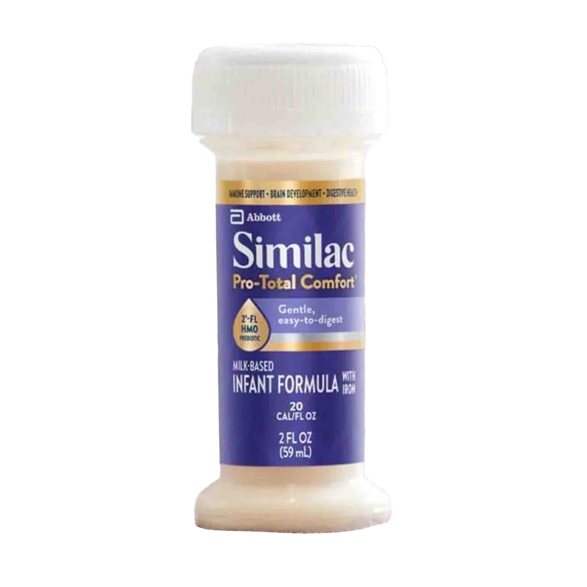 Infant Formula Similac Pro-Total Comfort Unflavored 2 oz. Bottle Liquid Iron Lactose Sensitivity 