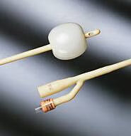 Foley Catheter Bardex I.C. 2-Way Standard Tip 30 cc Balloon 28 Fr. Silver Alloy Coated Latex (Case)