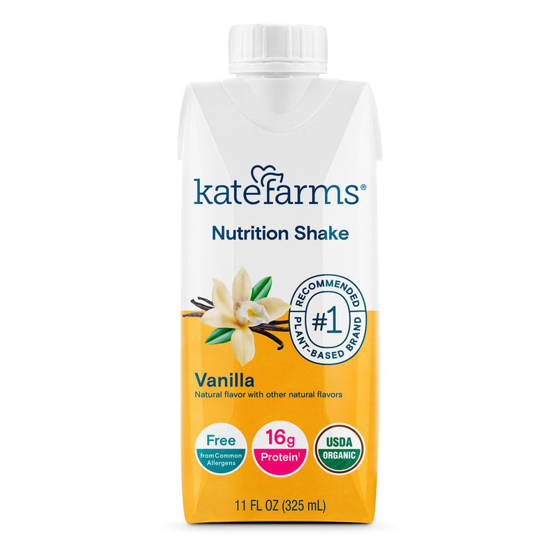 Oral Supplement Kate Farms Nutrition Shake Vanilla Flavor Liquid 11 oz. Carton 