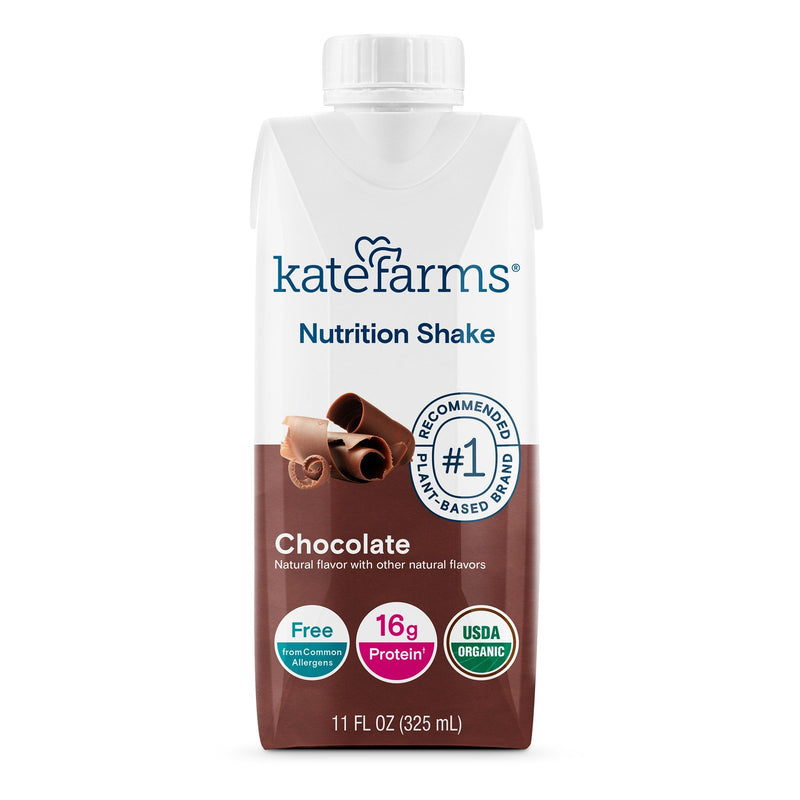 Oral Supplement Kate Farms Nutrition Shake Chocolate Flavor Liquid 11 oz. Carton 