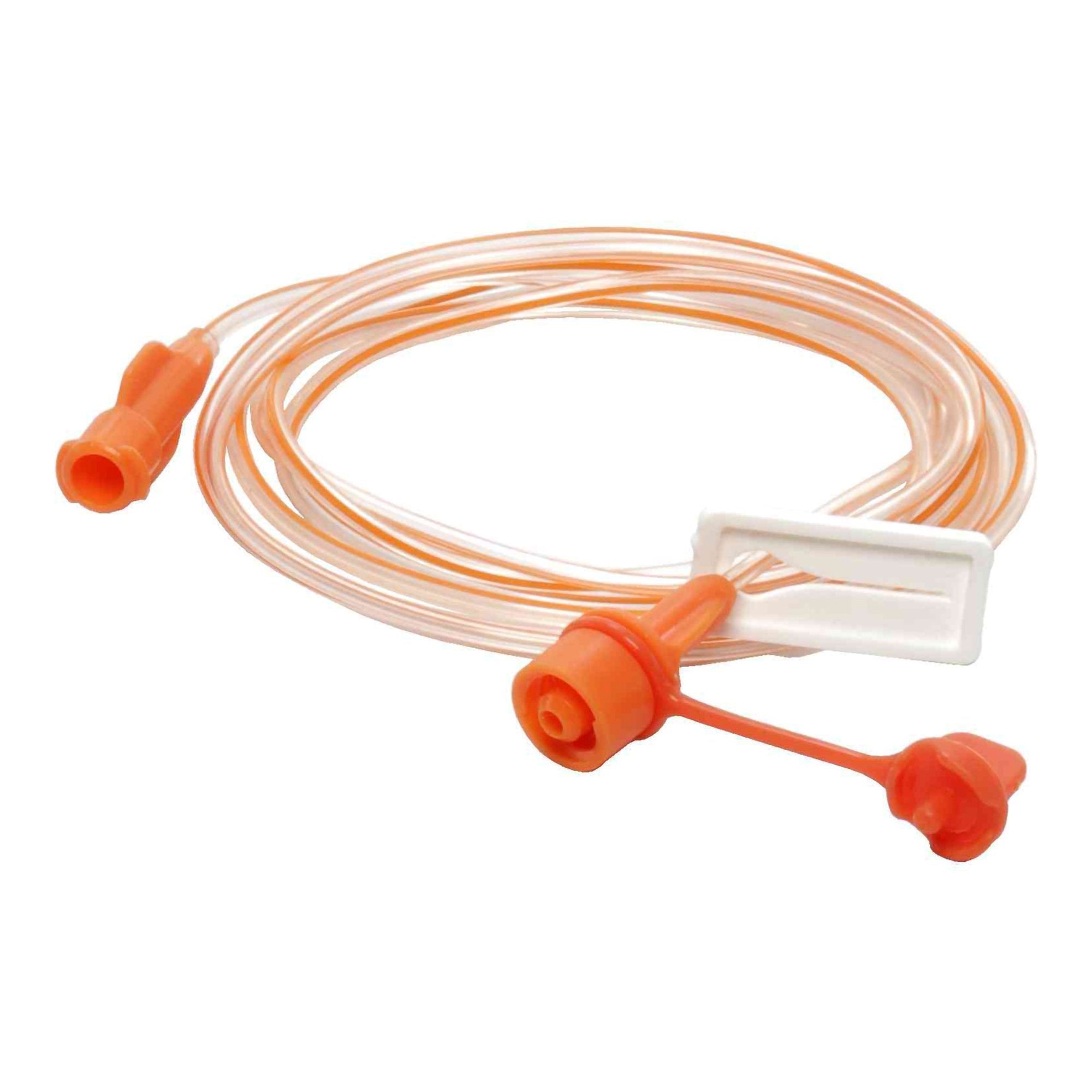 ENFit Extension Set NeoConnect 60 Inch, Orange, PVC Tubing, Sterile For Nasogastric / Orogastric Enteral Feeding Tubes 