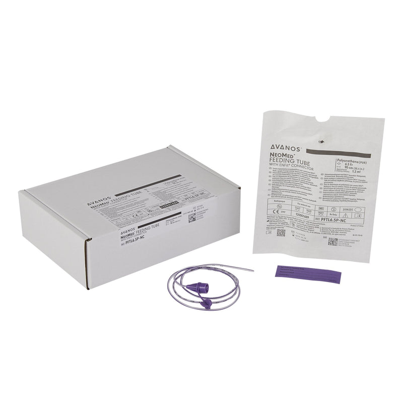 Nasogastric Feeding Tube with ENFit Connector NeoMed 6.5 Fr. 90 cm Tube Polyurethane Sterile 
