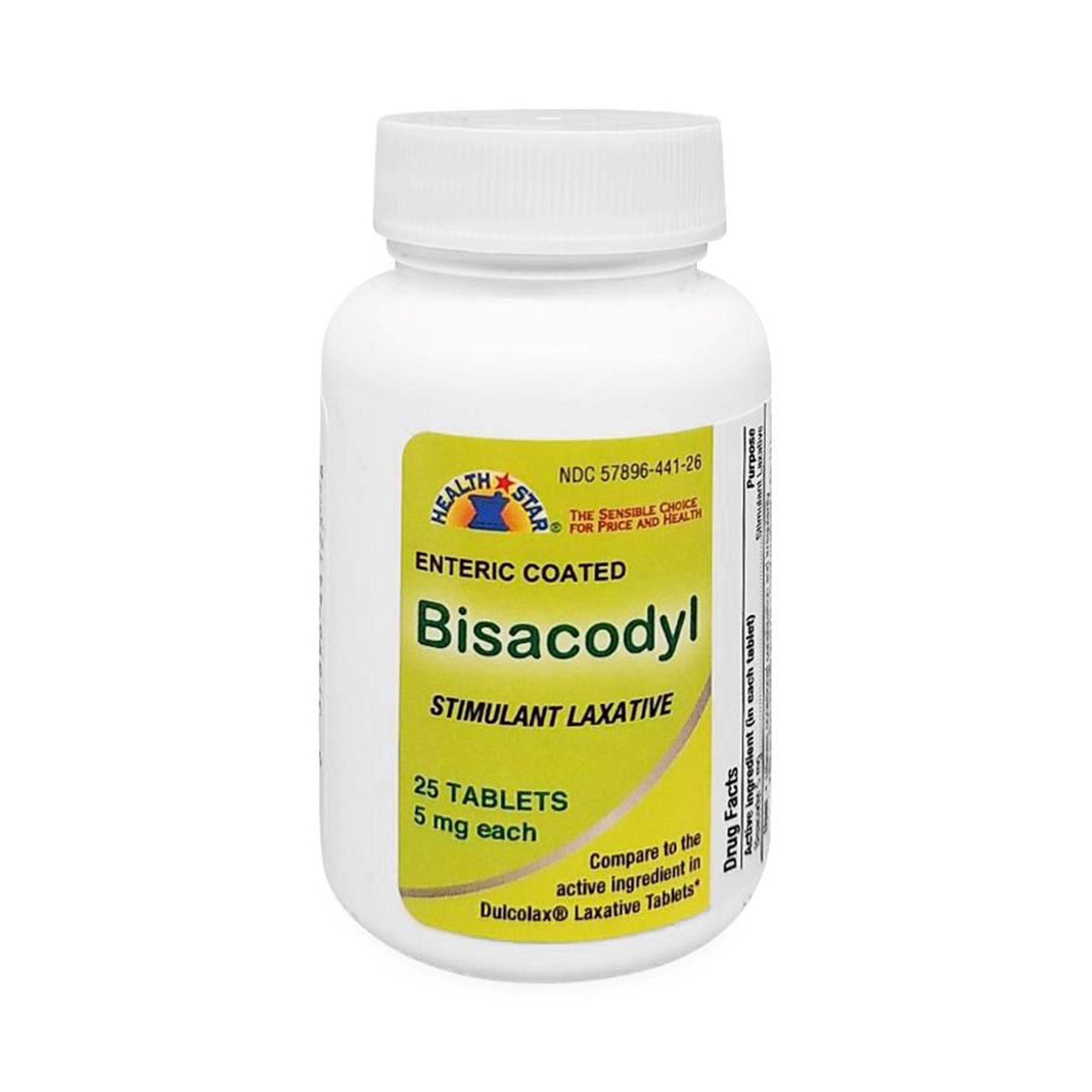 Laxative Tablet 25 per Bottle Bisacodyl USP 