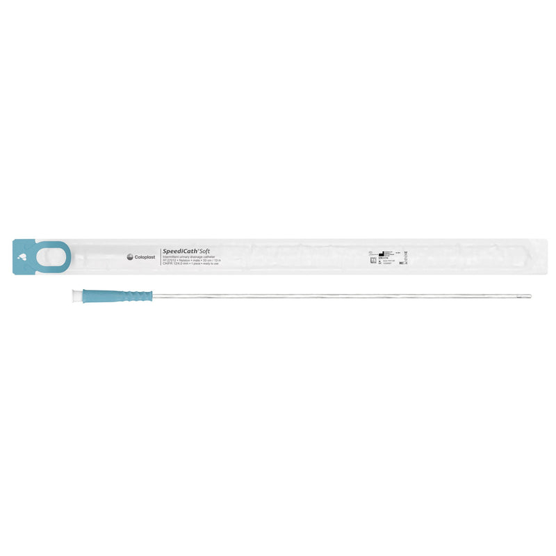 Urethral Catheter SpeediCath Soft Straight Tip Hydrophilic Coated Plastic 12 Fr. 13 Inch Length (Box of 30)
