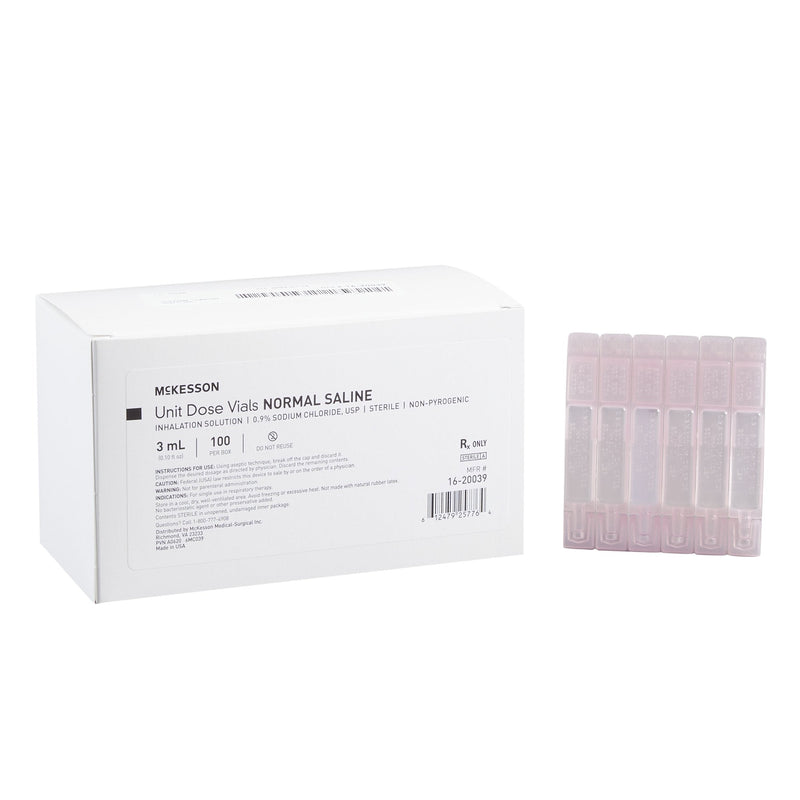 McKesson Sodium Chloride, Preservative Free 0.9% Solution 3 mL 