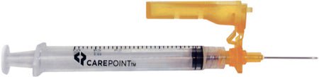 NEEDLE SAFETY 25GX5/8IN W/3CCLL SYRING BLISTER 50/BX 8BX/CS