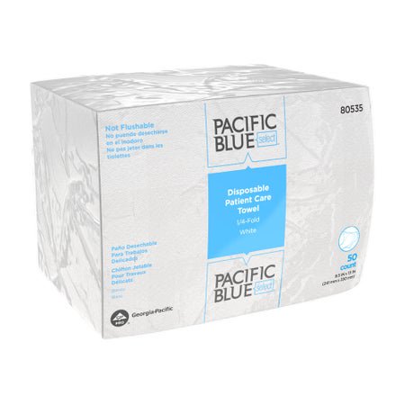 WASHCLOTH PACIFIC BLUE SELECTA400 DISP WH 50/PK 20PK/CS