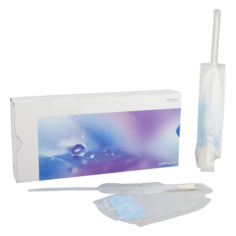 Intermittent Closed System Catheter Tray LoFric Hydro-Kit Male / Straight Tip 12 Fr. Without Balloon Hydrophilic Coated Polyolefin-Based Elastomer (POBE) (Case of 60)
