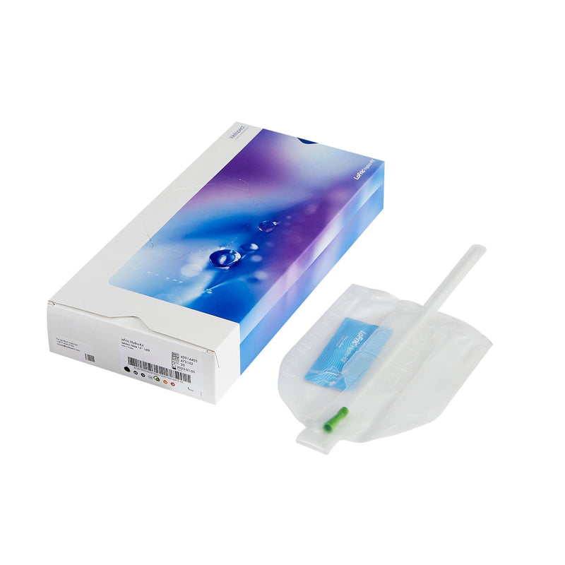 Intermittent Closed System Catheter Tray LoFric Hydro-Kit Male / Straight Tip 14 Fr. Without Balloon Hydrophilic Coated Polyolefin-Based Elastomer (POBE) 