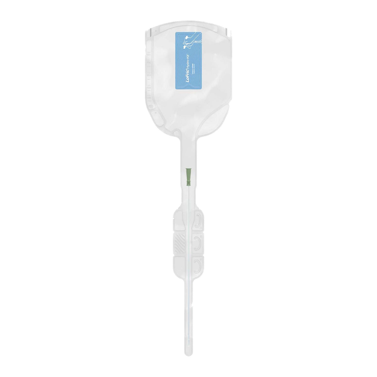 Intermittent Closed System Catheter Tray LoFric Hydro-Kit Male / Tiemann Tip 14 Fr. Without Balloon Hydrophilic Coated Polyolefin-Based Elastomer (POBE) (Case of 60)
