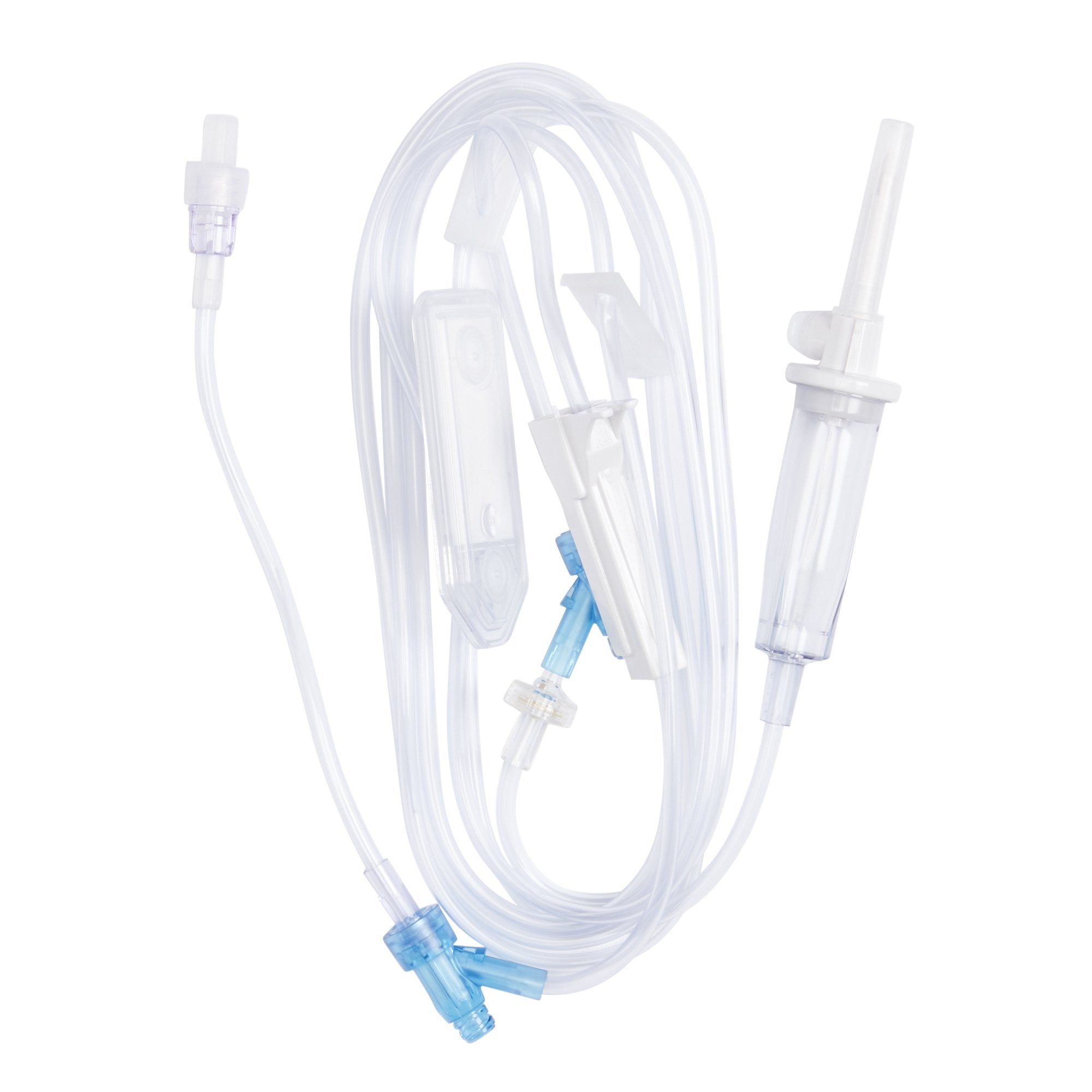 Primary IV Administration Set SafeDay 24 Hour Gravity 2 Ports 15 Drops / mL Drip Rate 0.2 Micron Filter 104 Inch Tubing Solution Without Flow Regulator 