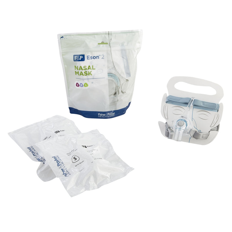 CPAP Mask Kit CPAP Starter Kit Eson 2 Nasal Style Small / Medium / Large Cushions Adult 