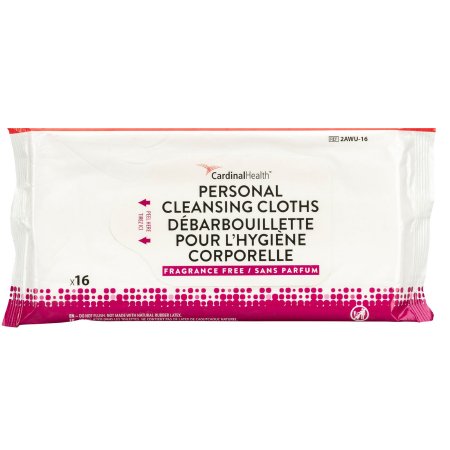 CLOTH PERSONAL CLEANSING NON-FLUSH UNSCT 9X13 16/PK 48PK/CS