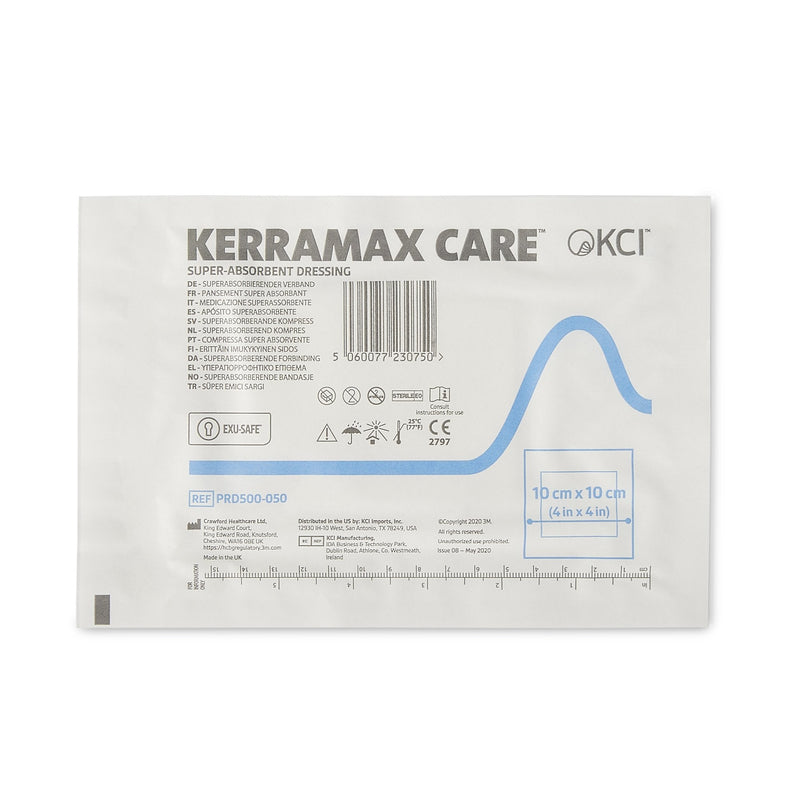 Super Absorbent Dressing KerraMax Care 4 X 4 Inch Square 