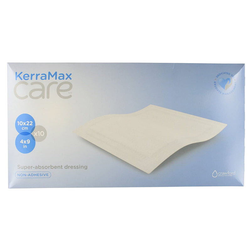 Super Absorbent Dressing KerraMax Care 4 X 9 Inch Rectangle (Case of 700)