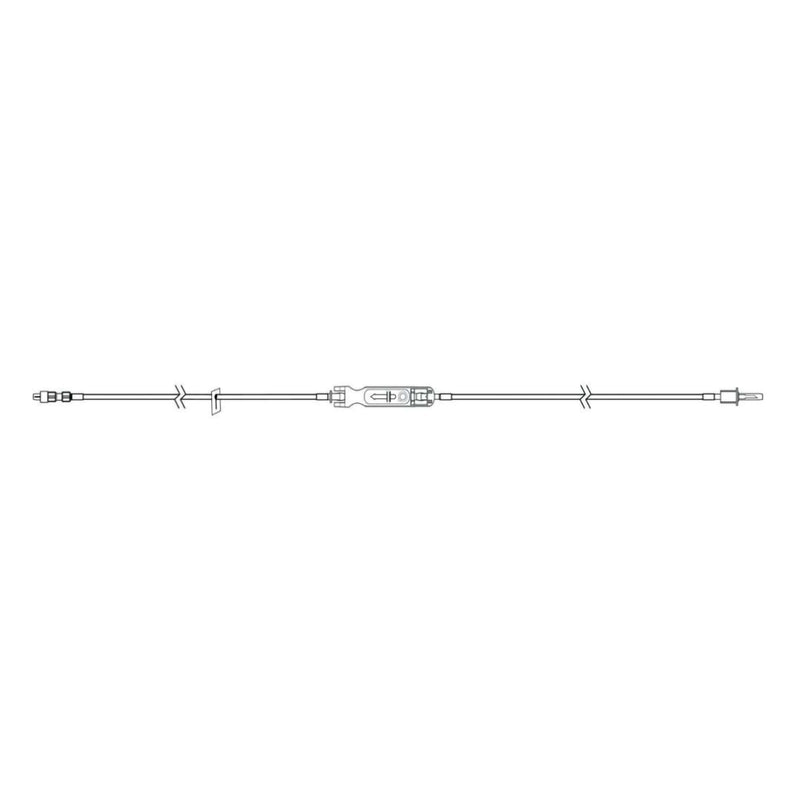 IV Pump Set Sapphire Pump Without Ports 20 Drops / mL Drip Rate Without Filter 114 Inch Tubing Solution 