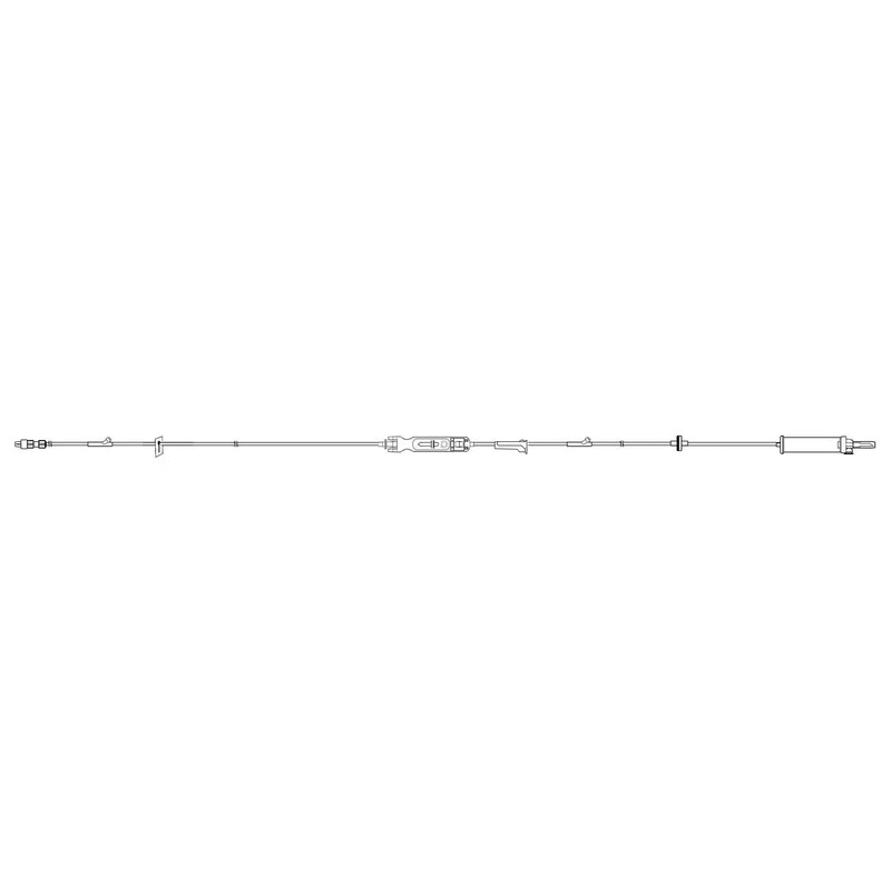 IV Pump Set Sapphire Pump 2 Ports Without Filter 109 Inch Tubing Solution