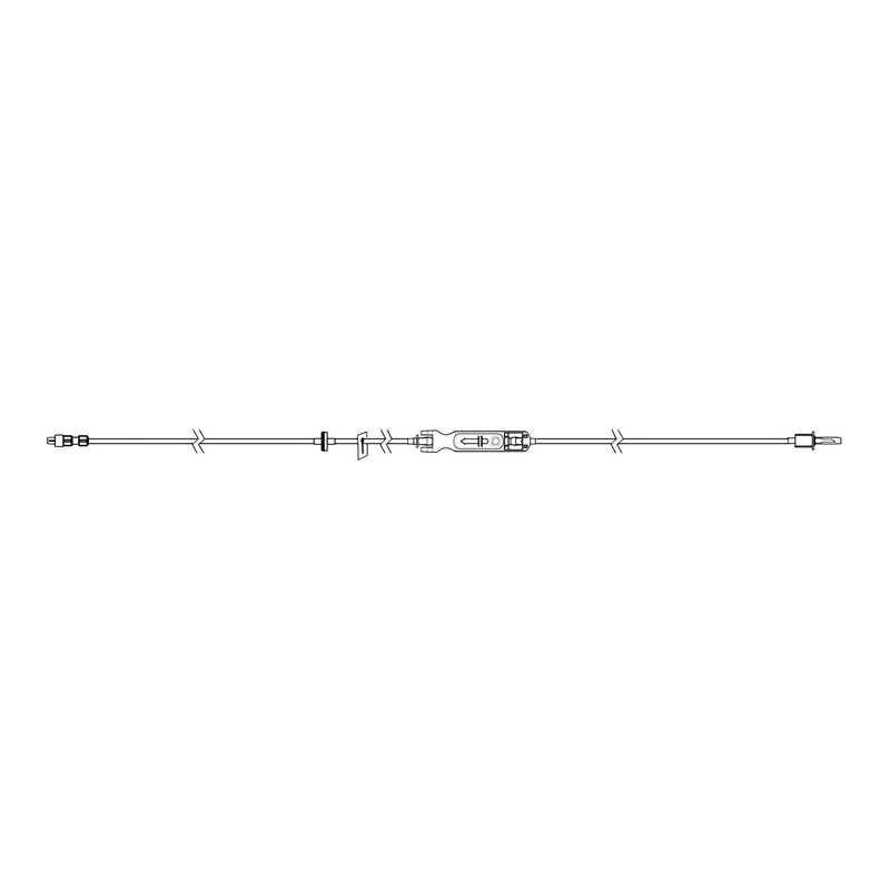 IV Pump Set Sapphire Pump 1 Port Without Filter 113 Inch Tubing Solution (Case of 20)