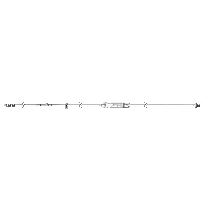 IV Pump Set Sapphire Pump Without Ports Without Filter 93 Inch Tubing Solution (Case of 30)