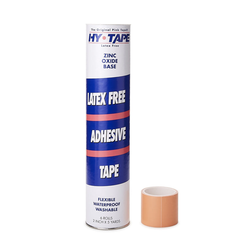 Waterproof Medical Tape Hy-Tape Pink 2 Inch X 5 Yard Zinc Oxide Adhesive Zinc Oxide NonSterile 