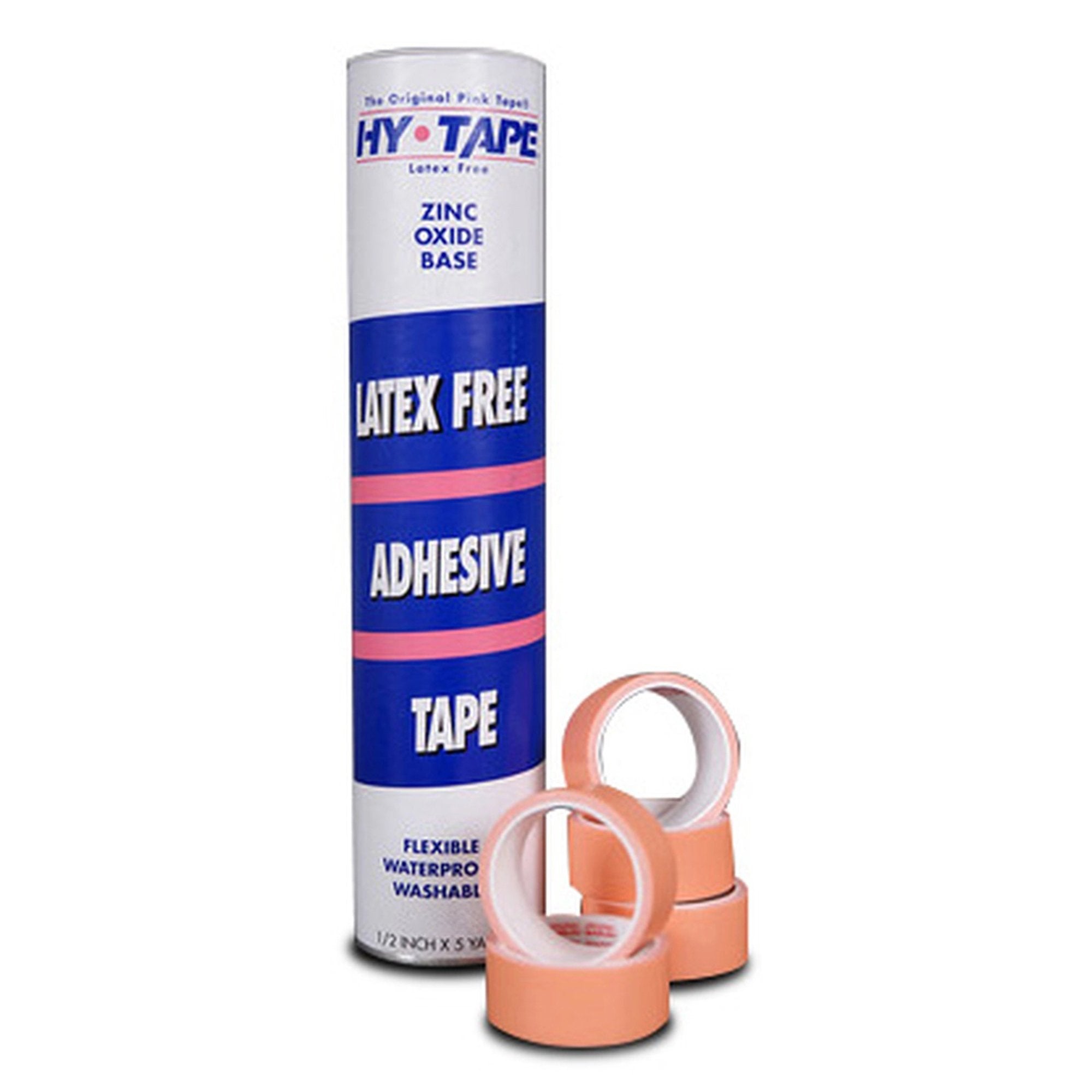 Waterproof Medical Tape Hy-Tape Pink 1 Inch X 5 Yard Zinc Oxide Adhesive Zinc Oxide NonSterile 