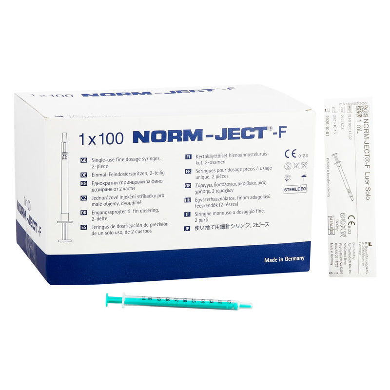 Neurotoxin Syringe Norm-Ject 1 mL Luer Slip Tip Without Safety
