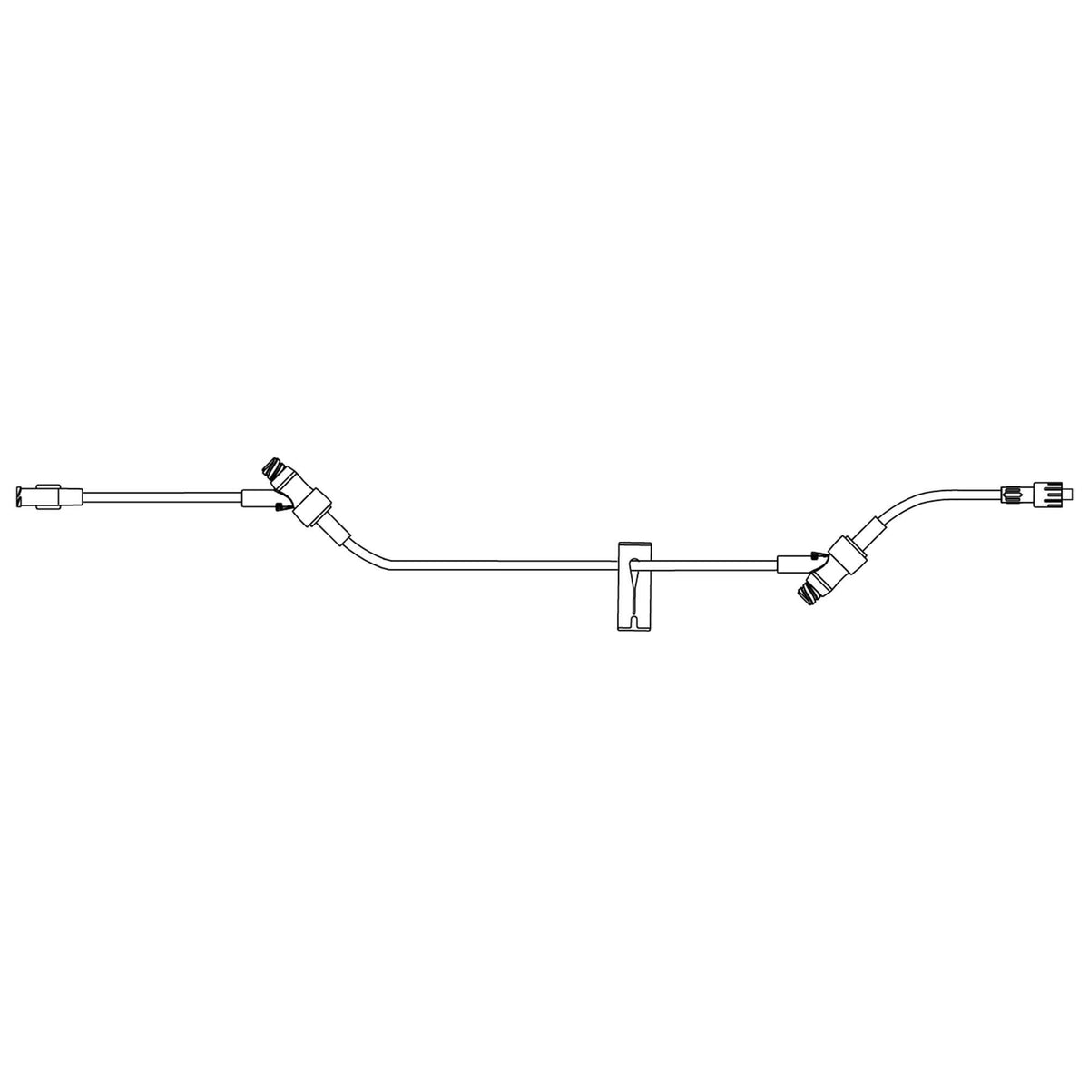 IV Extension Set Safeday Needle-Free Port 35 Inch Tubing (Case of 50)
