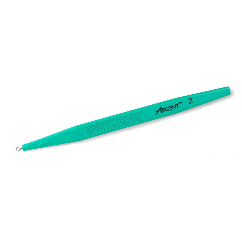 Dermal Curette McKesson 5-1/2 Inch Length Flat Textured Handle 2 mm Tip Semi-Sharp Loop Tip (Case of 200)