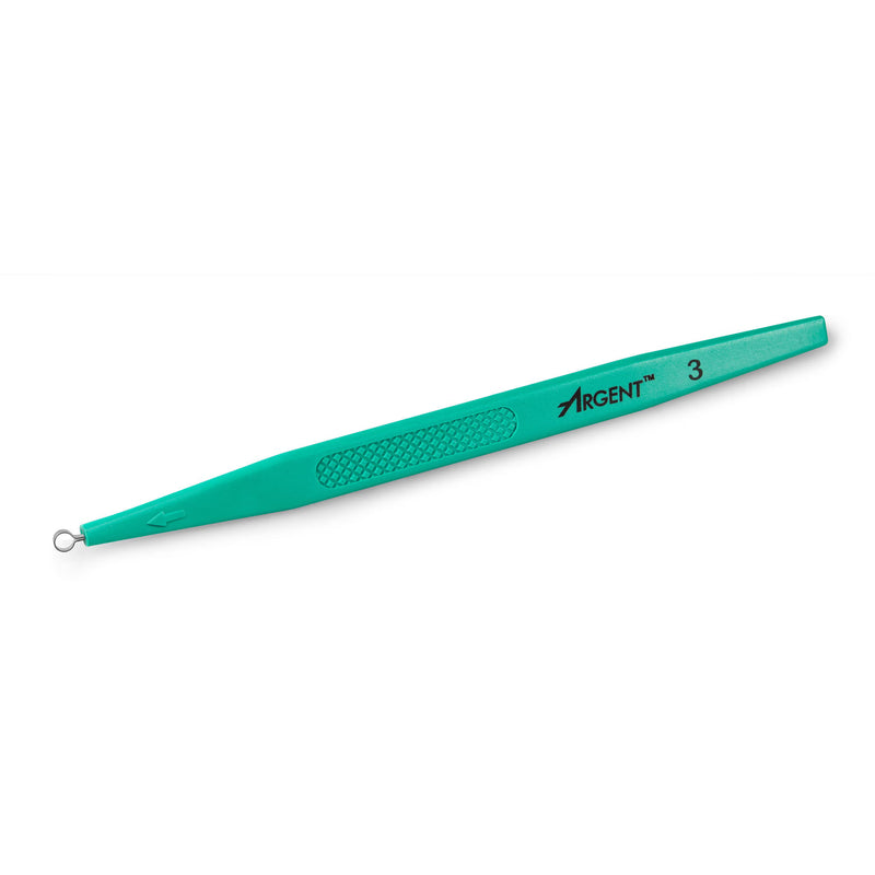 Dermal Curette McKesson 5-1/2 Inch Length Flat Textured Handle 3 mm Tip Semi-Sharp Loop Tip (Case of 200)