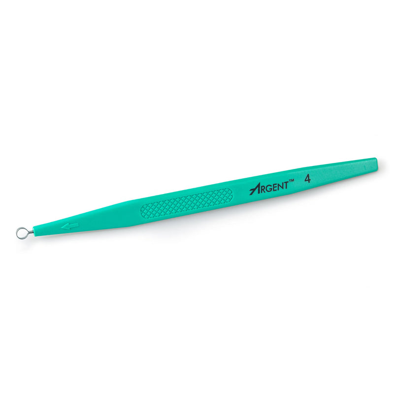 Dermal Curette McKesson 5-1/2 Inch Length Flat Textured Handle 4 mm Tip Semi-Sharp Loop Tip (Case of 200)